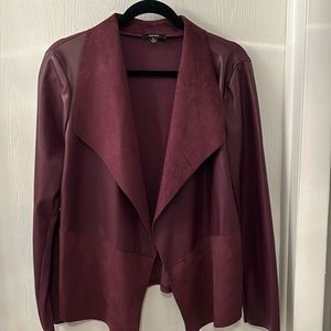 Fun, Maroon, long sleeved jacket. Worn twice. Like new. No rips, stains or wear.
